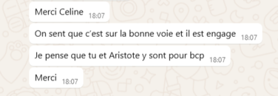On sent qu'on est sur la bonne voie, et il est engagé.