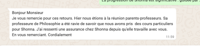 J'ai ressenti une assurance chez Shonna depuis qu'elle travaille avec vous.