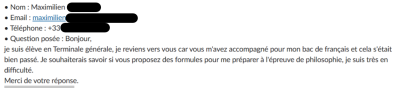 La Méthode Aristote m'a accompagné pour mon bac de français et cela s'est bien passé.